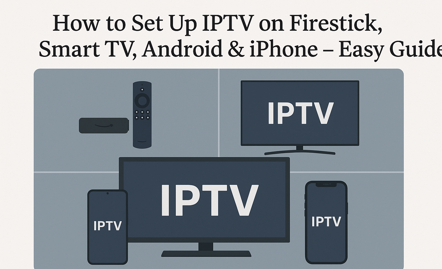 ➡️ “How to Set Up IPTV on Firestick, Smart TV, Android & iPhone – Easy Guide”